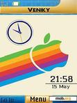 Скачать тему apple dual clock