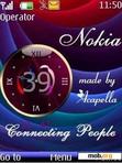 Download mobile theme Nokia Analogue Clock By ACAPELLA