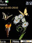 Download mobile theme butterfly & flowerses swf animated