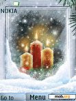 Download mobile theme candles christmas