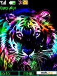 Скачать тему Neon tiger