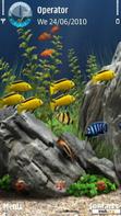 Download mobile theme Aquarium_Animated