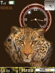 Download mobile theme Leopard Clock