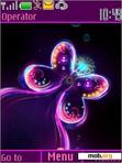 Download mobile theme neon butterfly