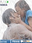 Download mobile theme Kiss under the rain _ anim