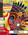 Download mobile theme red guitar