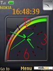 Скачать тему Awesome Clock With Icons