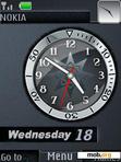 Скачать тему Grey Clock With Icons