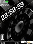 Download mobile theme Animation Clock battery