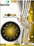 Скачать тему animated golden nokia