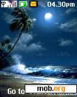 Download mobile theme beach night