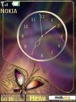 Download mobile theme Butterfly Clock