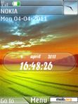 Download mobile theme Nature flash Clock