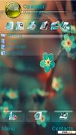 Download mobile theme Green flower