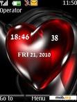 Download mobile theme Heart Clock