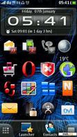 Download mobile theme blue black