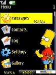 Download mobile theme BartSimpson Clock