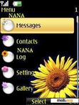 Download mobile theme Sunflower  Clock