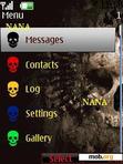 Download mobile theme Skull 2 Clock