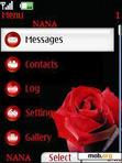 Download mobile theme Rose Love Clock