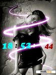 Download mobile theme tema clock girl