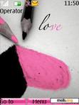 Download mobile theme Black N Pink Love