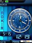 Download mobile theme Nokia Dual Clock With Icons