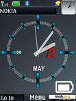 Download mobile theme Awesome Clock With Battery