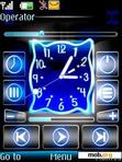 Скачать тему Media cLOck neon