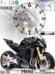 Download mobile theme Bike Clock With Signal