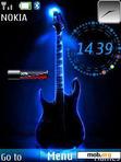 Download mobile theme Guitar Clock With Signal