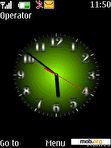 Download mobile theme GREEN CLOCK