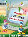 Download mobile theme Duck talls clock animated