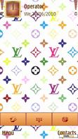 Download mobile theme LV multicolored white