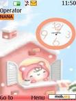 Download mobile theme Cute Clock