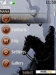 Download mobile theme Black Horse Clock