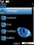 Download mobile theme Blue Eyes Clock