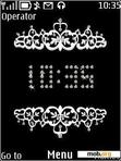 Download mobile theme royal silver clock