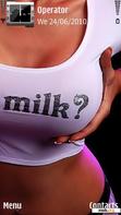 Download mobile theme Sensual Milk Woman