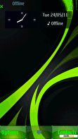 Download mobile theme Green Black