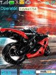 Download mobile theme animated motorcycle