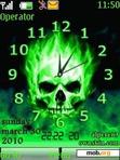 Download mobile theme Green Clock