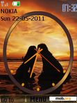 Download mobile theme love at sunset