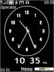 Download mobile theme black clock