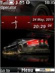 Download mobile theme Car clock