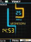 Download mobile theme fully digital clock