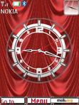 Скачать тему Red Abstract Clock