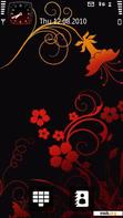 Download mobile theme Red Floral