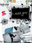 Download mobile theme Miss you