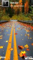 Download mobile theme Autumn Lonely Road